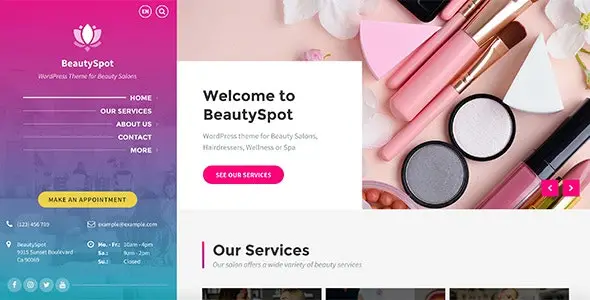 BeautySpot – Beauty Salon WordPress Theme