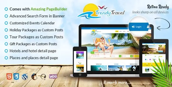 trendy travel theme