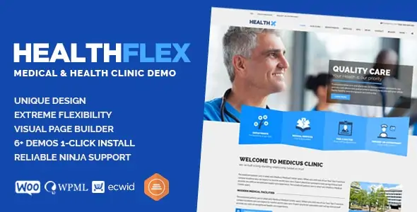 HEALTHFLEX – Doctor Medical Clinic & Health WordPress Theme