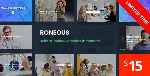 Roneous – Creative Multi-Purpose WordPress Theme