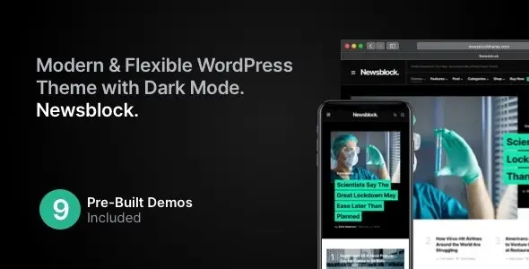 Newsblock – News & Magazine WordPress Theme with Dark Mode