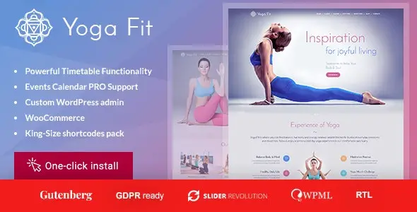 yoga fit theme