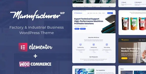 Manufacturer – Factory and Industrial WordPress Theme