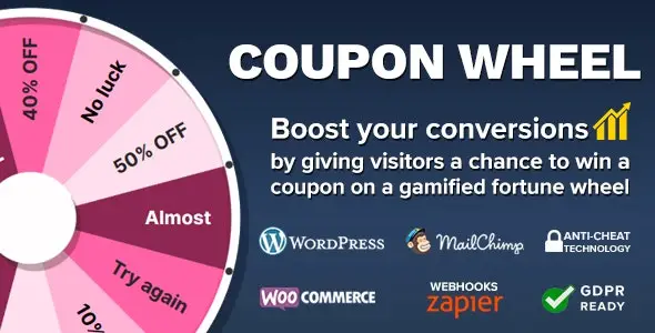 Coupon Wheel For WooCommerce and WordPress