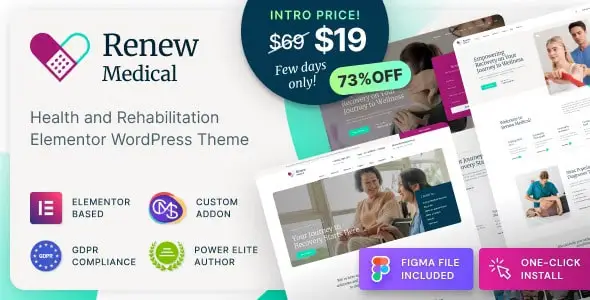 Renew Medical – Physiotherapy & Rehabilitation Clinic Medical WordPress Theme