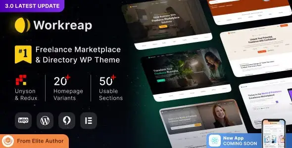 Workreap – Freelance Marketplace and Directory WordPress Theme