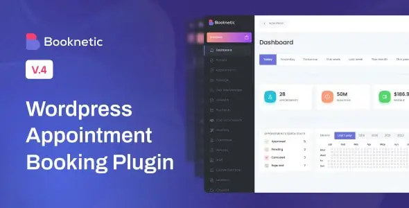 Booknetic (+Addons) – WordPress Booking Plugin for Appointment Scheduling