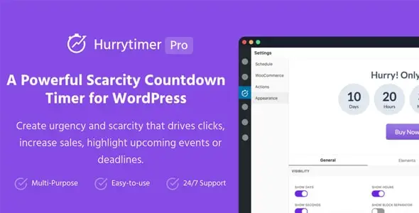 HurryTimer Pro – An Scarcity and Urgency Countdown Timer