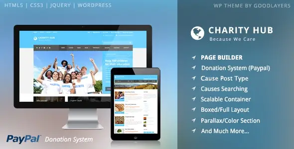 Charity Hub – Nonprofit / Fundraising WordPress