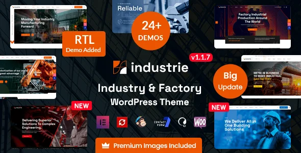 Industrie – Factory & Industry WordPress Theme