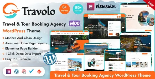 Travolo – Travel Agency & Tour Booking WordPress Theme