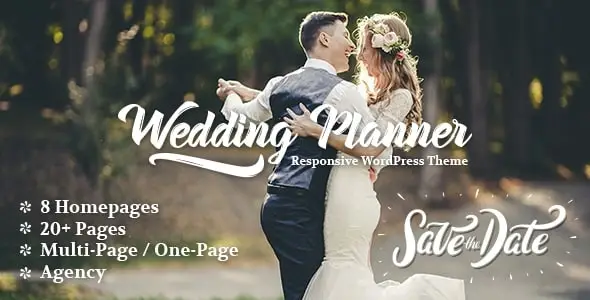 Wedding Planner – Responsive WordPress Theme