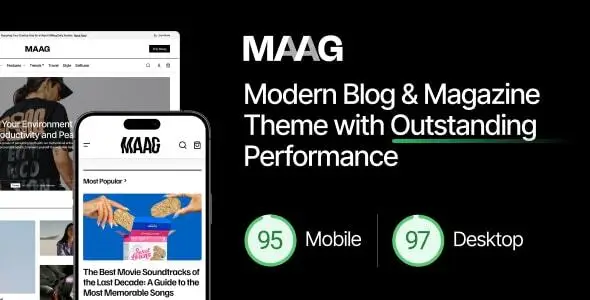 Maag – Modern Blog & Magazine WordPress Theme