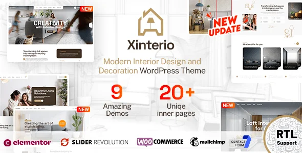 Xinterio – Interior Design WordPress Theme + RTL