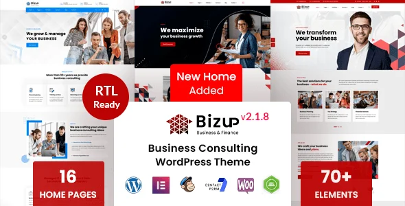 Bizup – Business Consulting WordPress Theme