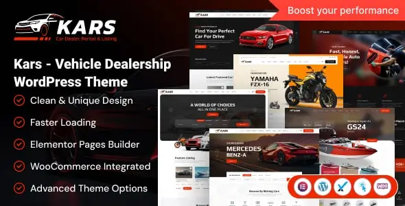 Kars – Vehicle Dealership WordPress Theme